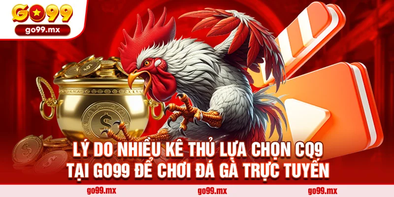 Lý do nhiều kê thủ lựa chọn CQ9 tại Go99 để chơi đá gà trực tuyến