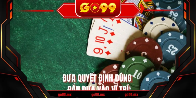 Đưa quyết định đúng đắn dựa vào vị trí Đưa quyết định đúng đắn dựa vào vị trí